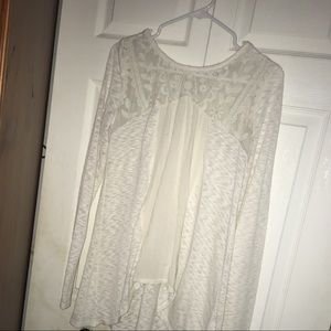 Jolt L Cream Lace Sweater